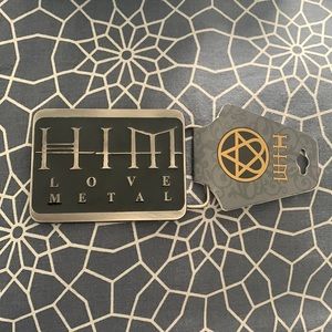 HIM belt buckle - heartagram